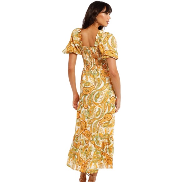 FAITHFULL Roomie Midi Dress - Juniper Paisley Print S - Picture 4 of 7